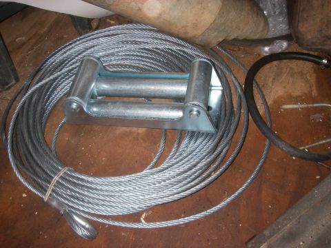 1978 Ford Bronco - new winch cable and fairlead