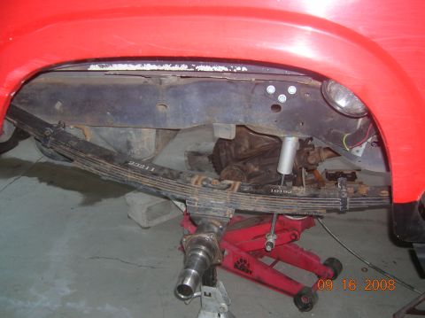 1985 Ford Bronco - yay...rear axle housing installed