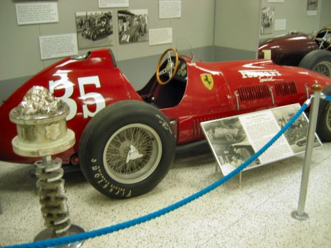1985 Ford LTD Crown Victoria - Museum photo of a vintage Ferrari race car, not a technical document.