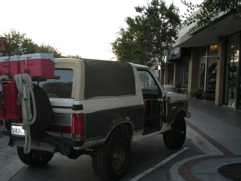 1991 Ford Bronco - This 1991 Ford Bronco is equipped for an outdoor adventure with extra gear.