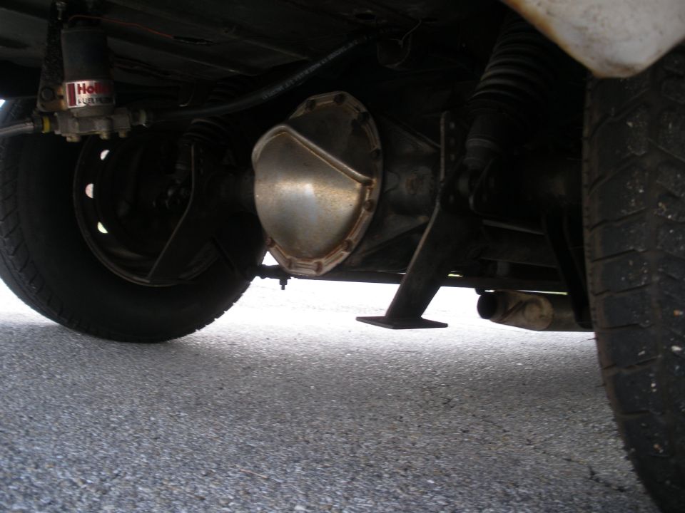 Here she is with the wheelie bars off, and drag only extra's removed.