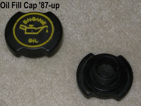 1983 Ford Bronco - Oil (710) Fill Cap fits most '87-up Ford smallblocks. The later design is inked instead of being molded in 2 colors, like this one. Motorcr…