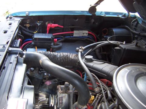 1983 Ford Bronco - Relocated battery top back of truck and added a under hood fuse box plus some control relays to eliminate fuseable links