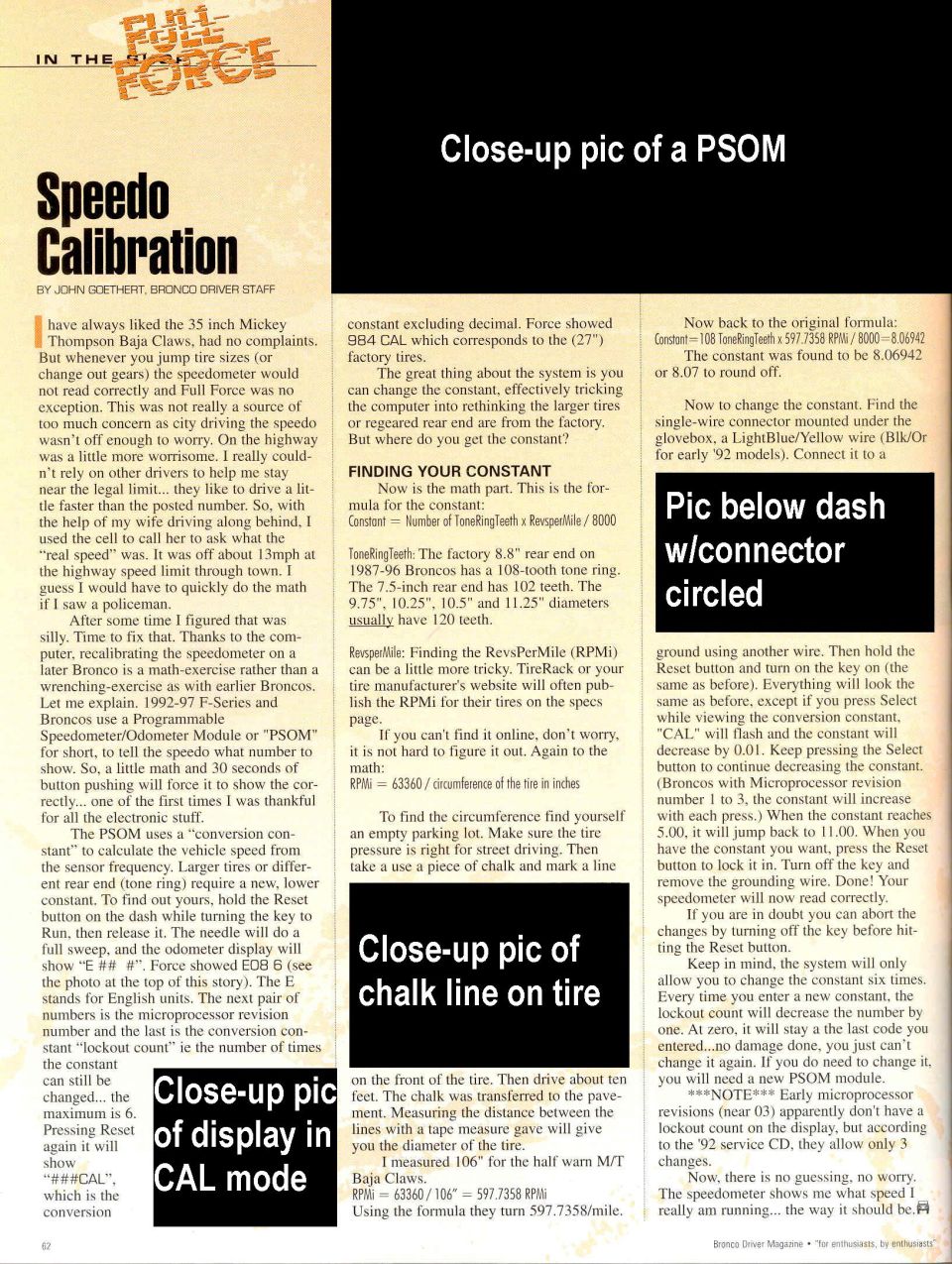A magazine article that was plagiarized from this page:
http://fullsizebronco.com/forum/showpost.php?p=721878&postcount=1

The photos are removed because they're not plagiarized (so not important for this subject), but they're probably copyrighted.