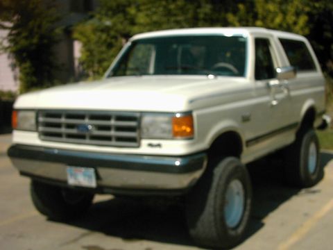 1987 Ford Bronco - This 1987 Ford Bronco is shown from a 3/4 front angle.
