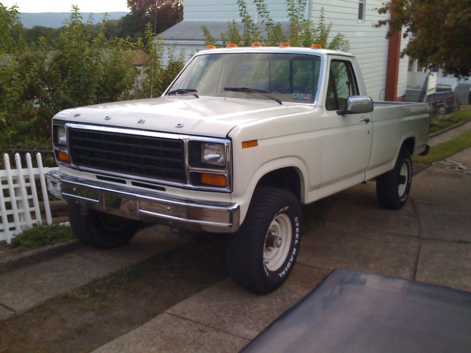 80-86 Chrome front bumper on the truck