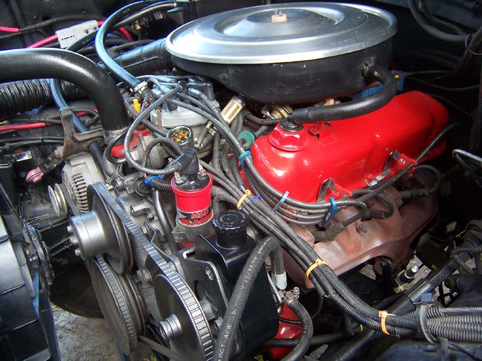 Engine left side view