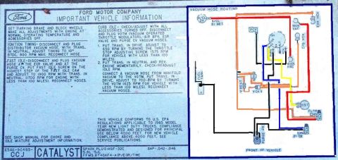 1983 Ford Bronco - Rosie's vacuum system as it is now hooked up