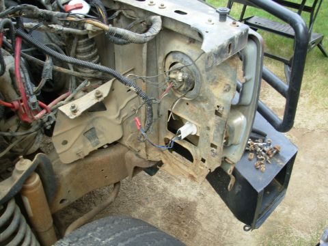 1983 Ford Bronco - The core support rotted out long ago, due to leaking batteries. But that section only holds the forward edge of the wheelwell, so it's not…