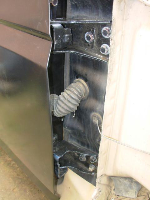 1983 Ford Bronco - It's barely visible, but there's a tapering gap between the door & body seal, indicating that THIS edge of the door isn't aligned. Since th…