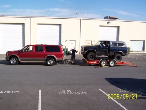 2003 Ford Excursion - Ford pulling a Chevy again.