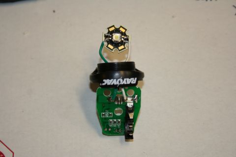 1984 Ford Bronco - A disassembled LED light assembly shows the circuit board and the LED emitter.