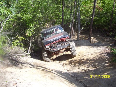 1978 Ford Bronco - This 1978 Ford Bronco navigates a challenging off-road course.