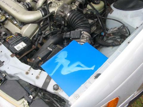 1994 Ford Taurus - The SHOgirl heat shield.