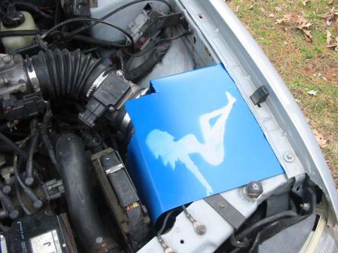 1994 Ford Taurus - The SHOgirl heat shield.