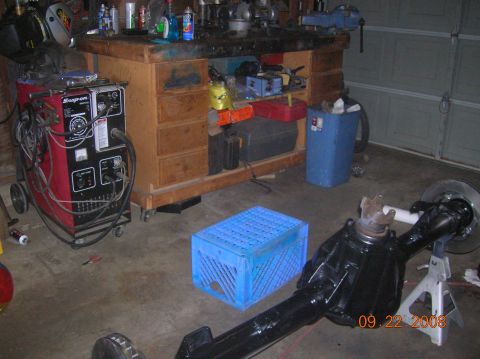 1985 Ford Bronco - cleaned and painted the axle.
