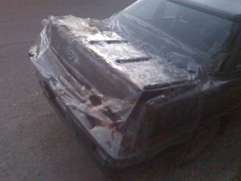 2006 Ford E350 - Jacked-up car I saw walking home.