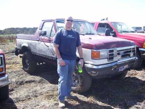 1991 Ford Bronco - Me with Buford at the mud drags in Horace August 2008
