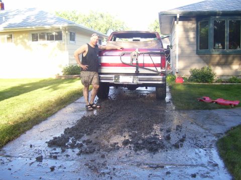 1991 Ford Bronco - Buford clean and me dirty after mud drags