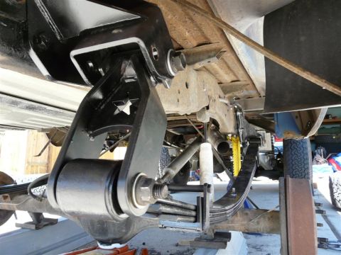 1978 Ford F-150 - chevy 64's with DIY4X 7" shackle...unweighted