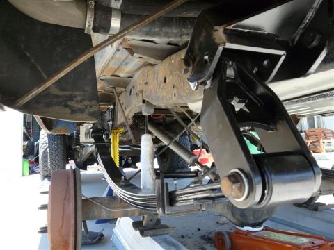 1978 Ford F-150 - chevy 64's with DIY4X 7" shackle...unweighted