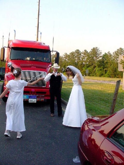 1986 Ford Bronco - Wedding day June/9/2001(the rig was our limo)