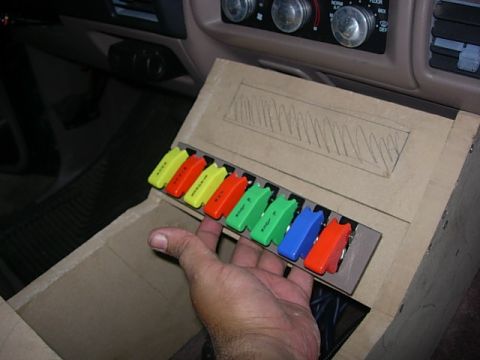 1993 Ford Bronco - Switches go here, CB will go above