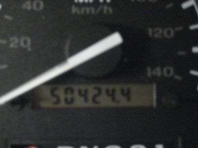 1996 Ford Bronco - Odometer displays 50424.4 miles, indicating significant usage.