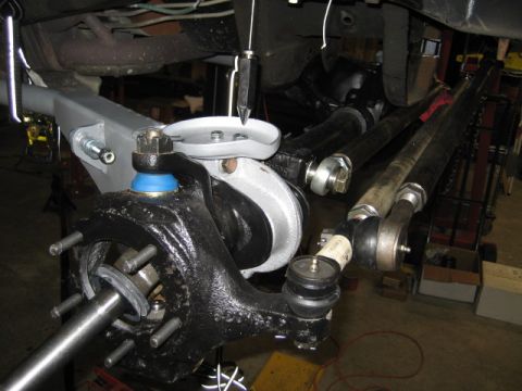1996 Ford Bronco - Vehicle suspension and steering components are shown in detail, likely during a repair or upgrade.