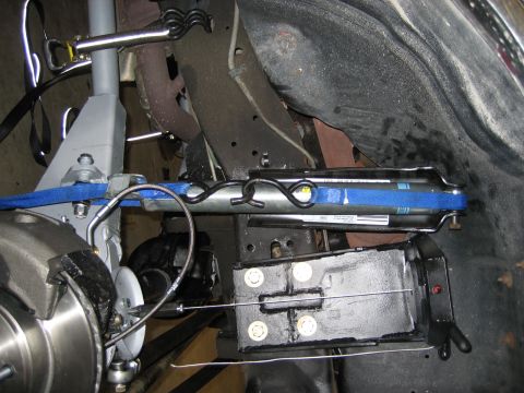 1996 Ford Bronco - Vehicle suspension components are shown in this close-up image.