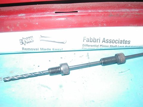 1989 Ford Bronco - This is the Differential Pinion Shaft Lock Bolt Extractor Kit from Fabbri Associates. I got this kit plus a new lockbolt for 35-40 bucks. I…