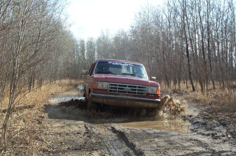 1987 Ford Bronco - Just wait for the tires and lift. No more "slip-sliding-away!"