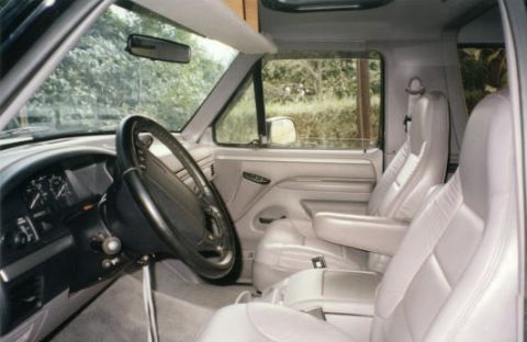 1994 Ford Bronco - Interior. Gray/Leather