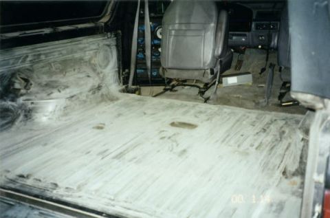 1994 Ford Bronco - Sanded the rear cargo area.