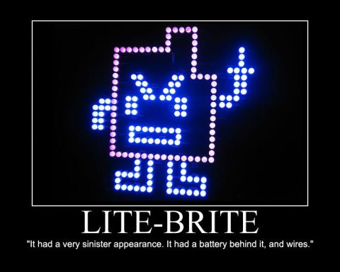 1973 Ford Ranchero - This image depicts a Lite-Brite character, not a 1973 Ford Ranchero.