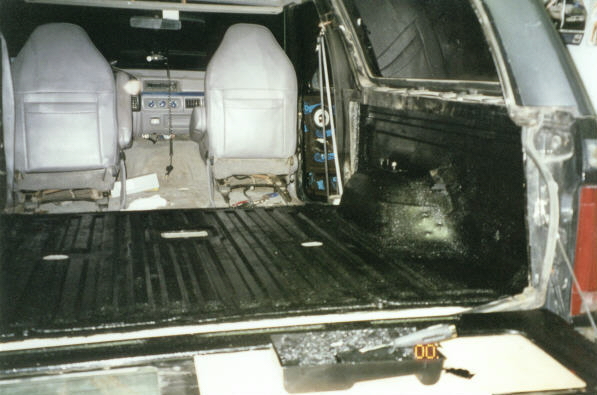 During application of the Herculiner bedliner.