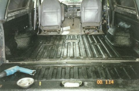1994 Ford Bronco - The finished bedliner. (The date is wrong.)