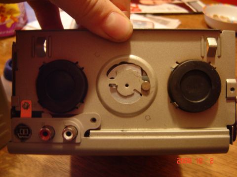 1993 Ford Bronco - The rear of a car CD changer unit is shown, various input and output connectors.