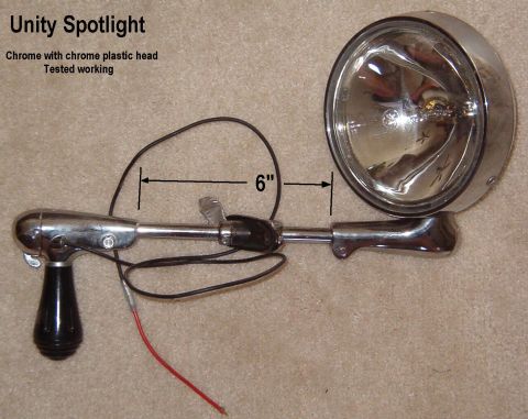 1994 Ford Crown Victoria - Unity Spotlight Mounting bracket is the old-style generic exterior screw-clamp.