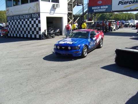 2007 Ford Mustang - A race-prepped Ford Mustang is shown at Beech Bend Raceway Park.