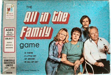 1971 Ford Ranchero - The All in the Family Game box art shows the main cast of the classic TV show.