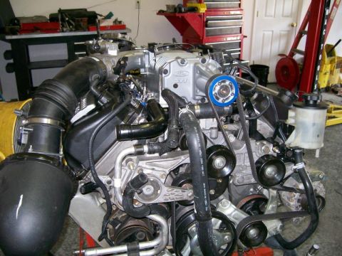 2007 Ford Mustang - Engine assembly with "Ford SVT" branding visible, likely from a performance vehicle.