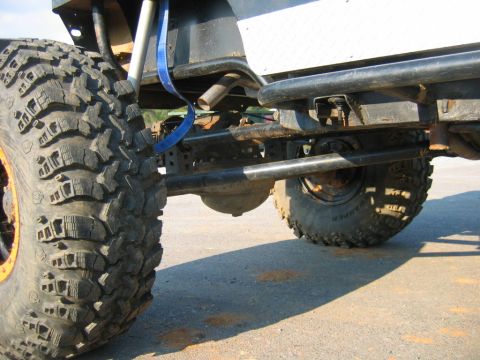 1992 Ford Mustang - The heavy-duty suspension and aggressive tires suggest this vehicle is built for off-road use.