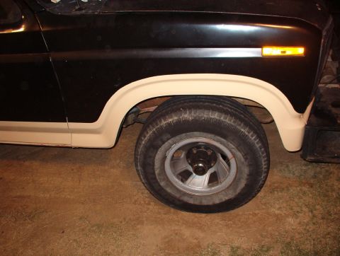 1983 Ford Bronco - After a few minutes, I pulled the masking off.