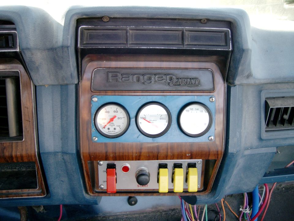 new gauge pod and switch panel