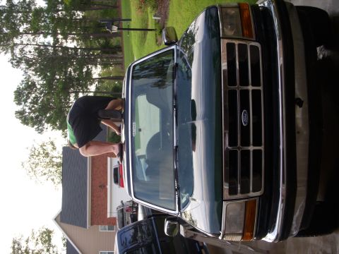 1993 Ford Bronco - Wife thought she was funny. She said I was being ridiculous. You'll see the next few pics to understand.