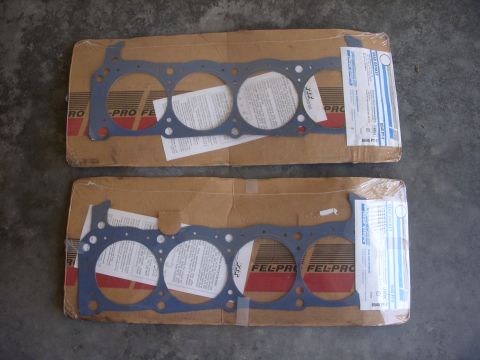 1993 Ford Bronco - Two new Fel-Pro cylinder head gaskets are shown, packaged for sale.