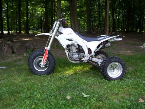 1986 Ford Bronco - honda atc 450 before motor chop