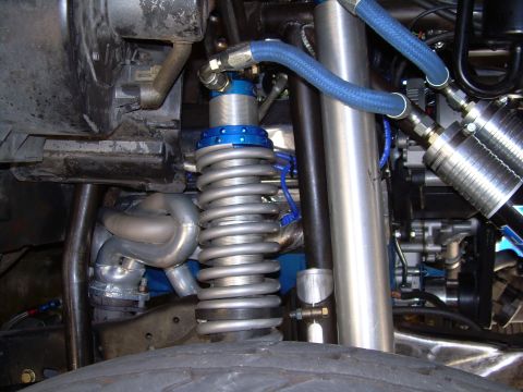 1986 Ford Bronco - Custom suspension and engine bay details of an off-road vehicle.