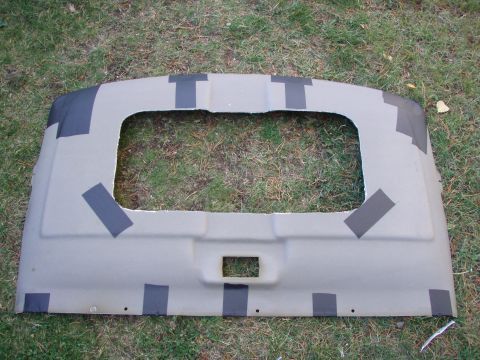 1992 Ford Bronco - there were a few cracks in the headliner so i patched them up with a fat hockey tape